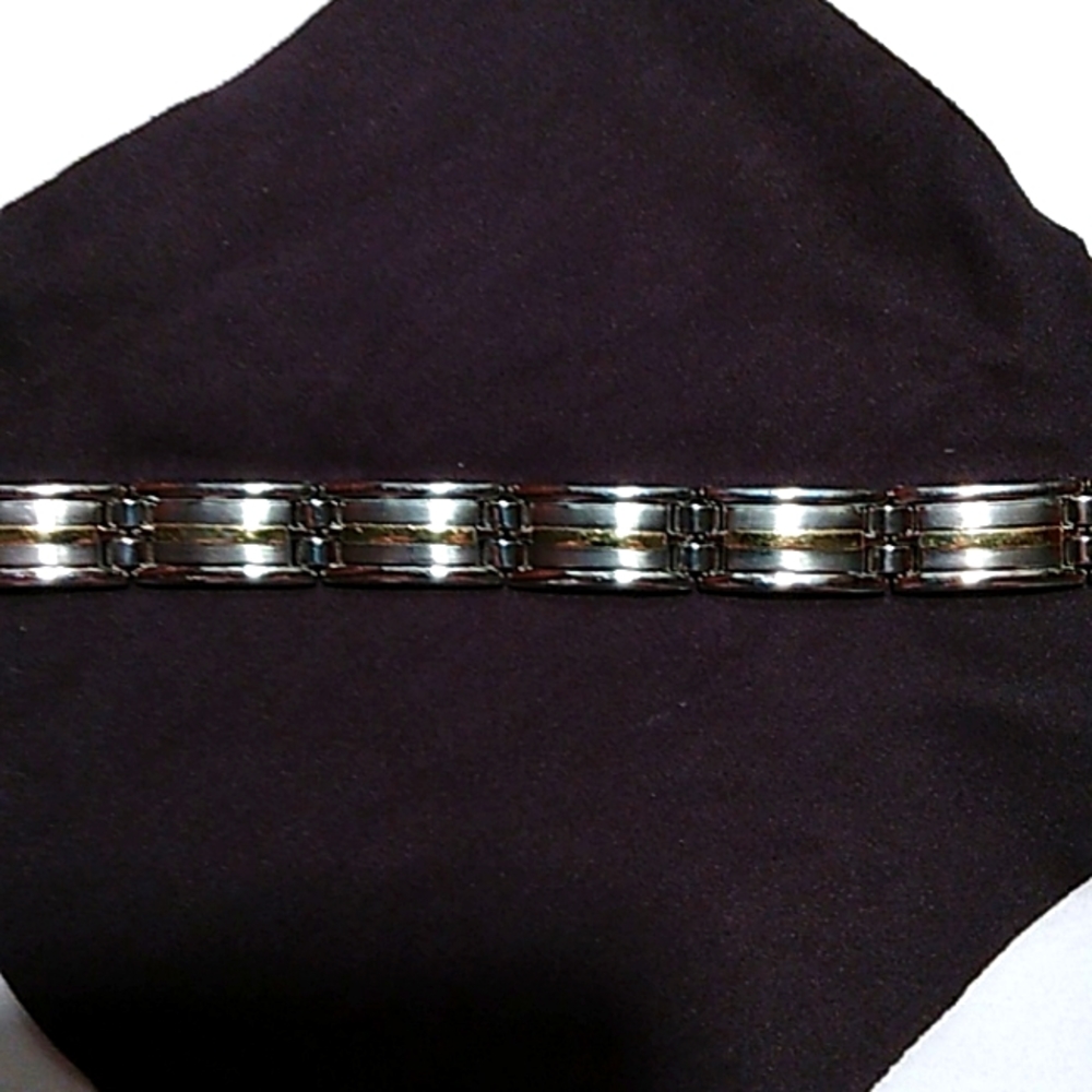 Aurafin 18k Stainless Steel Italian Bracelet